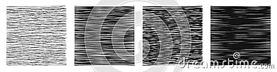Hatching textures, cross lines, pattern background set â€“ vector Vector Illustration